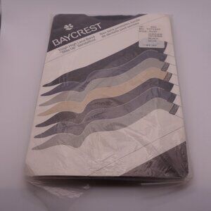 BAYCREST Thigh High Lace Band "Stay Up" Sandalfoot Average 9-10.5 Black